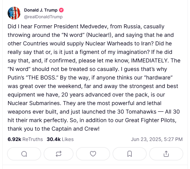 2025 06 23 TS Iran Nuke