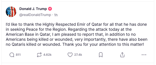 2025 06 23 TS Trump Quatar