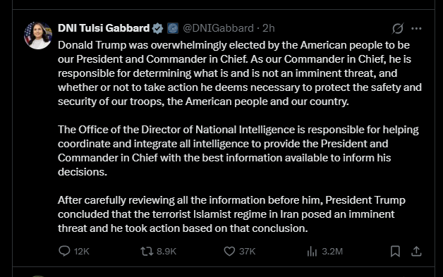 2026 03 17 X Tulsi Gabbard