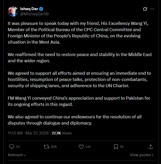 2026 03 27 X Pakistan Middel East